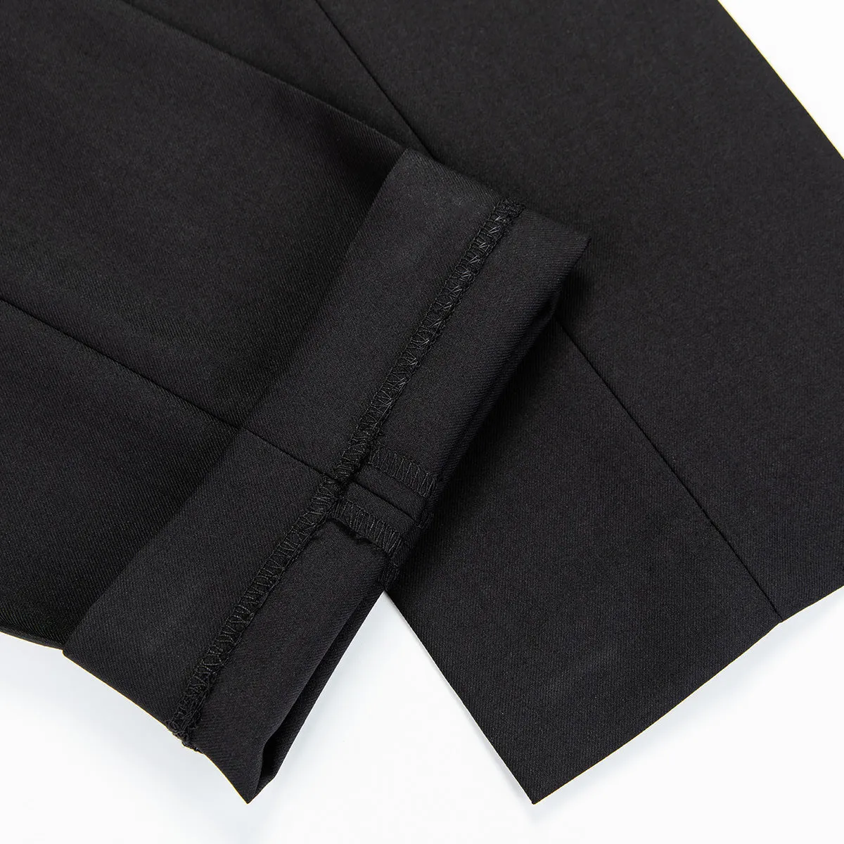 Men's 2-Piece Classic Two Button Casual Black Suit