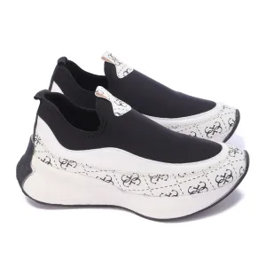 Monochrome Slip-On Chunky Sneakers-White