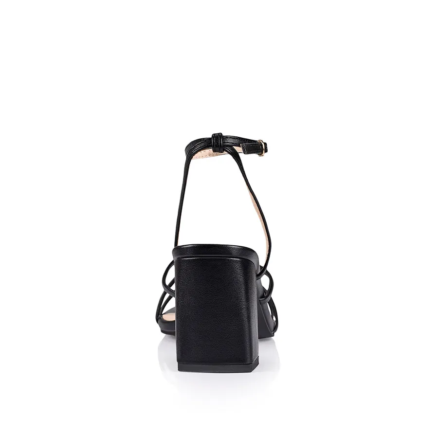 Nakita Heels - Black Smooth
