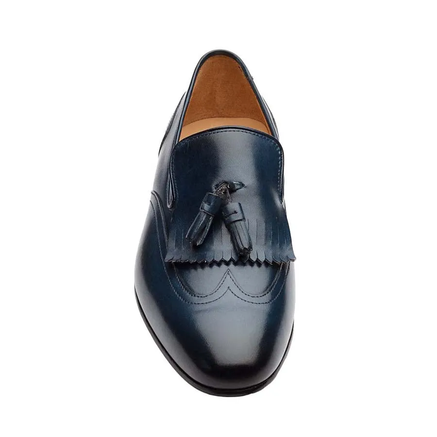 Navy Kiltie Tassel Loafers