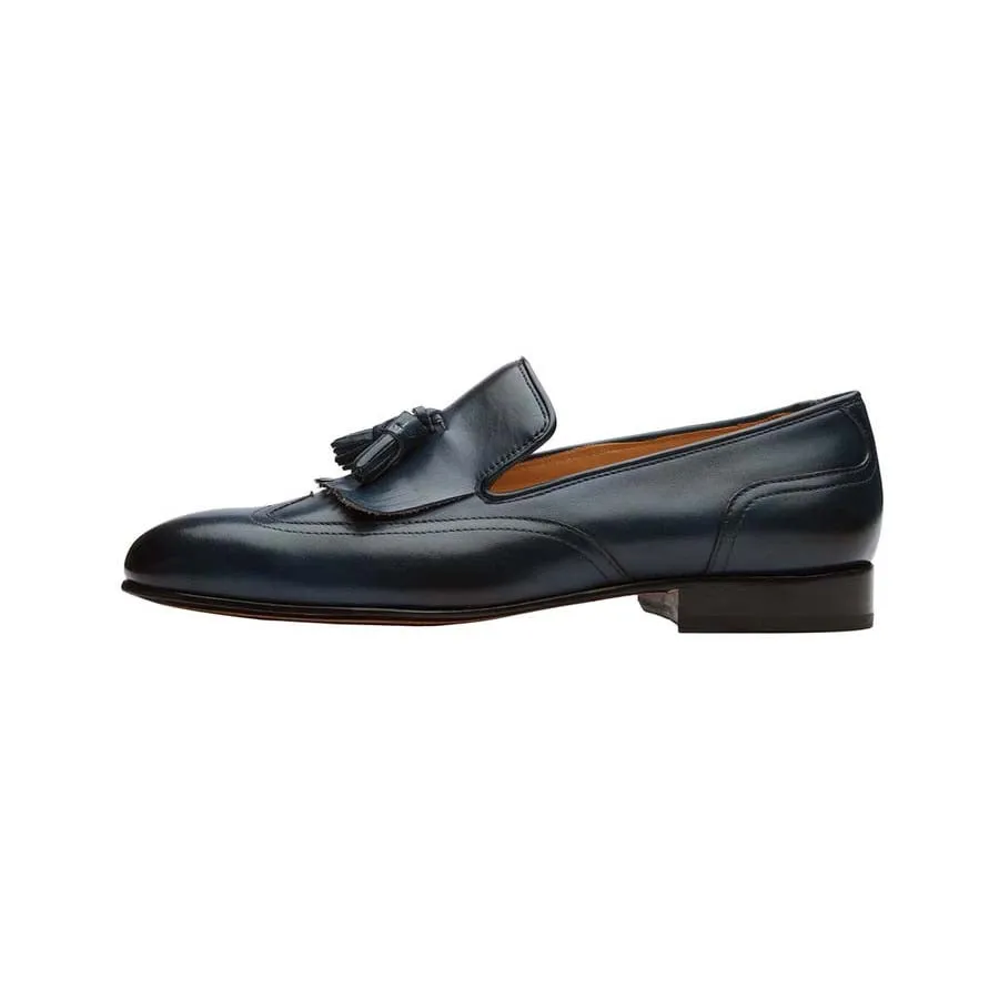 Navy Kiltie Tassel Loafers