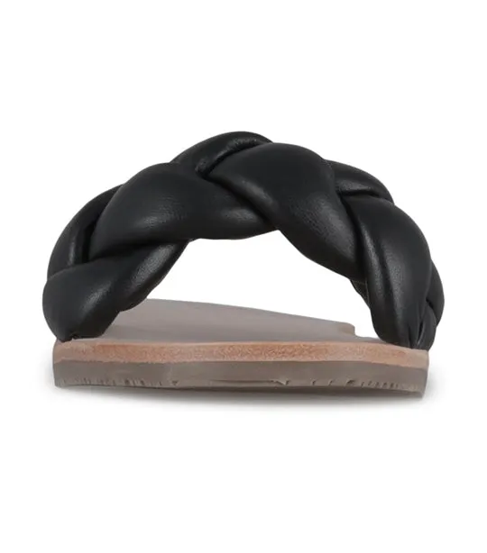Nellie Braid Sandals Black