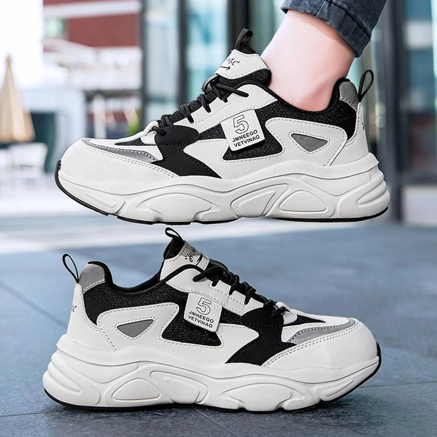 Nutropa Steel Toe Boots for Men, Lightweight Safety Work Shoes, Comfortable Breathable Composite Toe Boots Slip-Resistant Indestructible Shoes