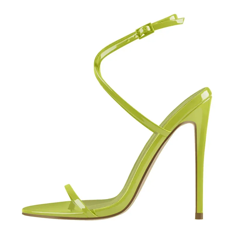 Peep Toe Ankle High Heel Sandals