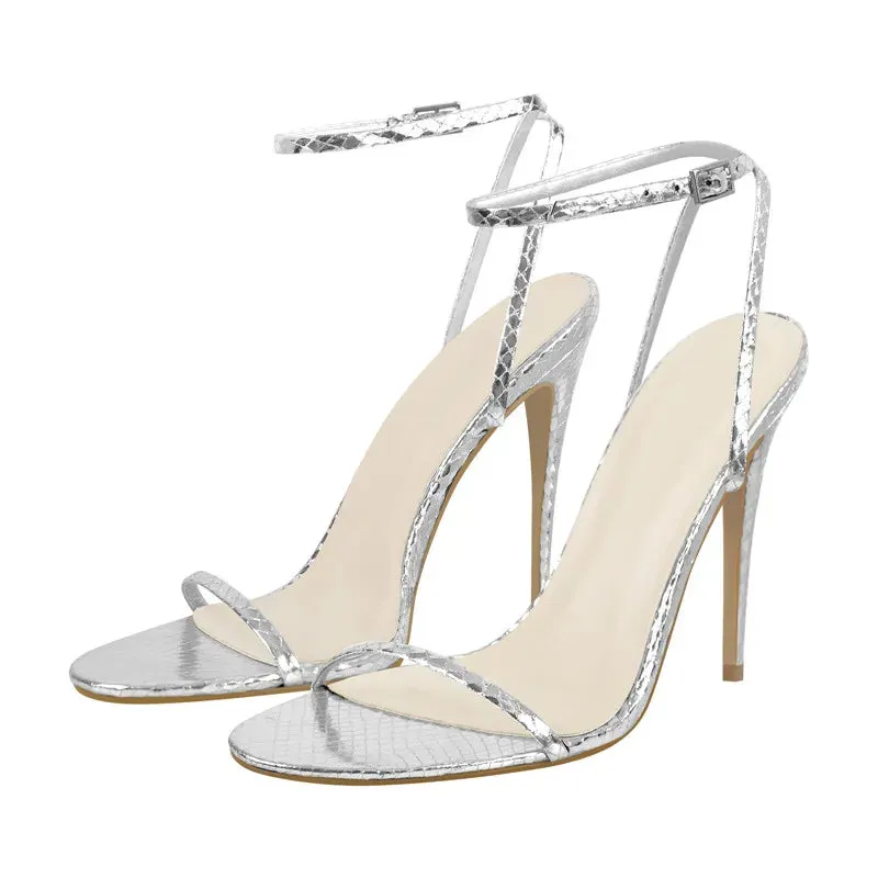 Peep Toe Ankle High Heel Sandals