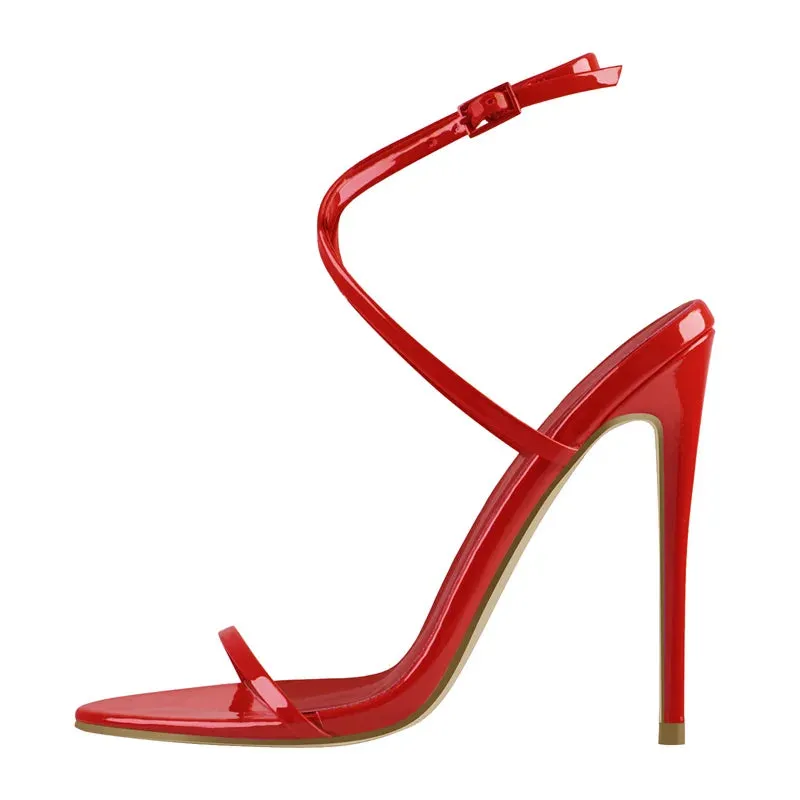 Peep Toe Ankle High Heel Sandals