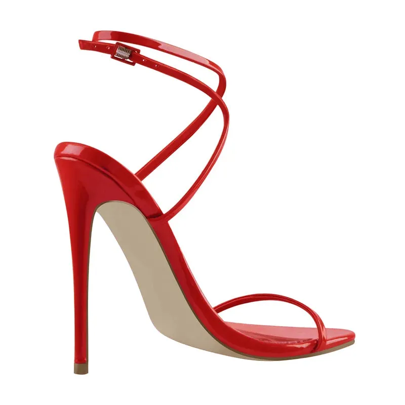 Peep Toe Ankle High Heel Sandals