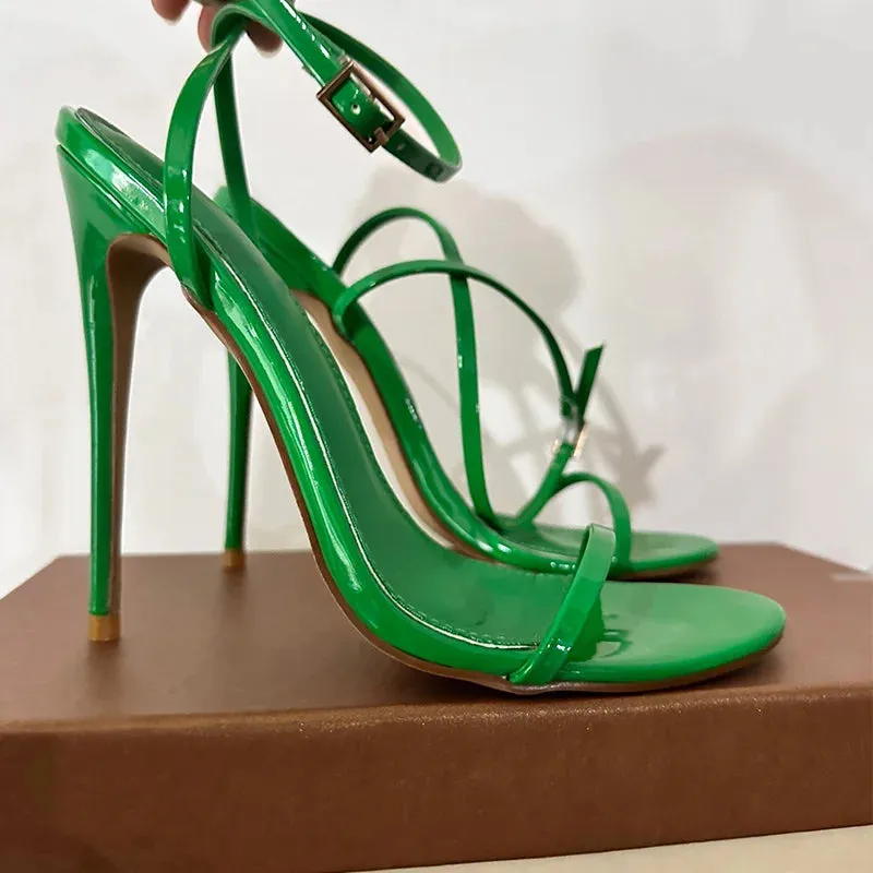 Peep Toe Ankle High Heel Sandals