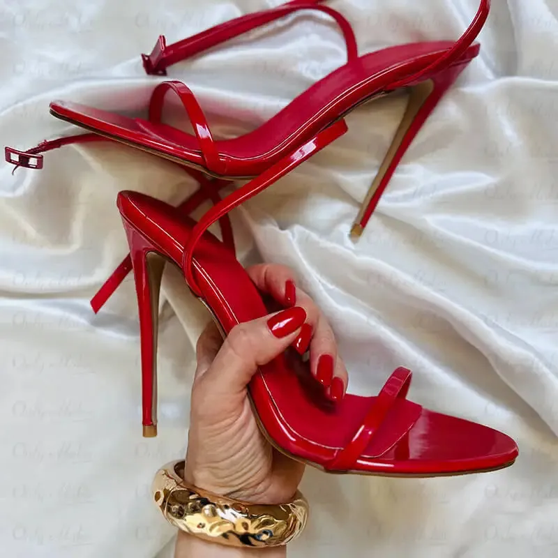 Peep Toe Ankle High Heel Sandals