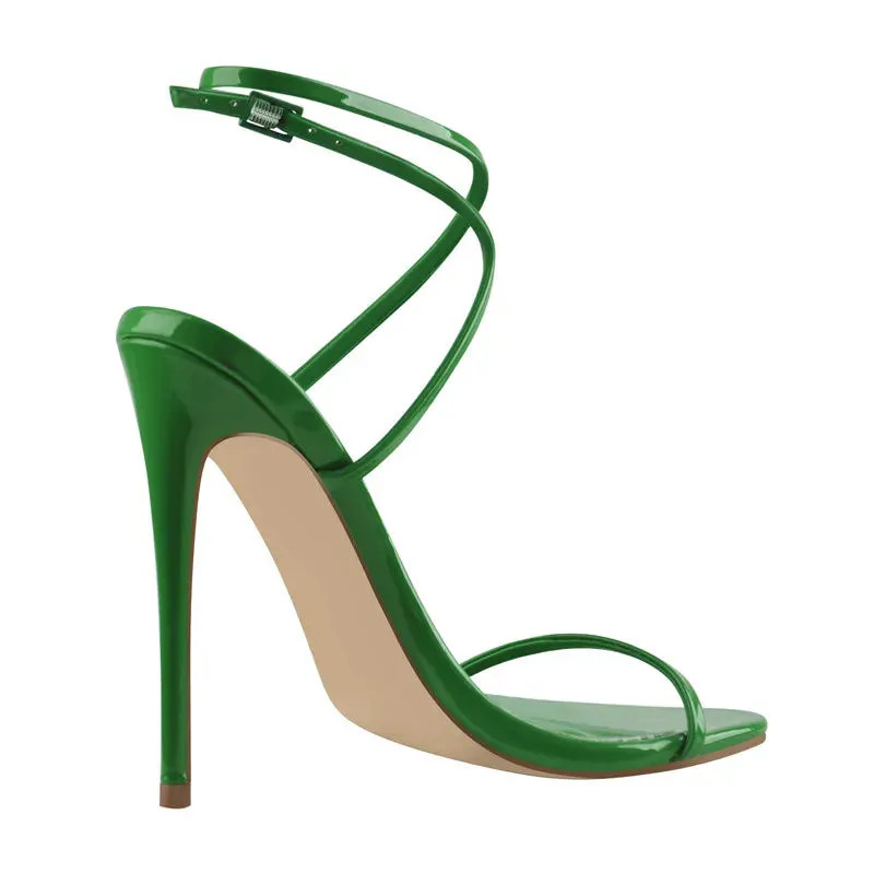 Peep Toe Ankle High Heel Sandals