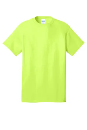 Port & Company Adult Core Cotton Tee - Neon Yellow