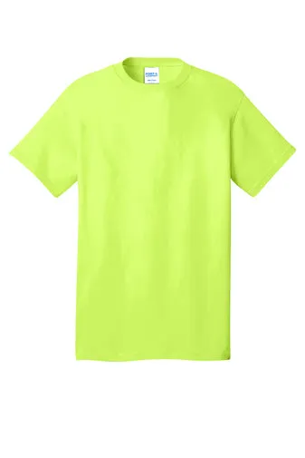 Port & Company Adult Core Cotton Tee - Neon Yellow