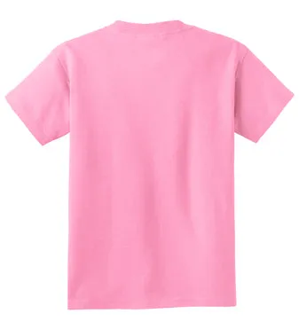 Port & Company Youth Core Cotton Tee - Candy Pink