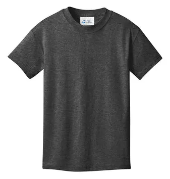 Port & Company Youth Core Cotton Tee - Dark Heather