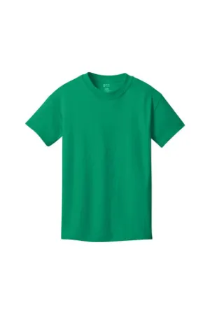 Port & Company Youth Core Cotton Tee - Kelly Green