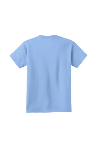 Port & Company Youth Core Cotton Tee - Light Blue