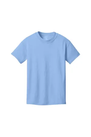 Port & Company Youth Core Cotton Tee - Light Blue
