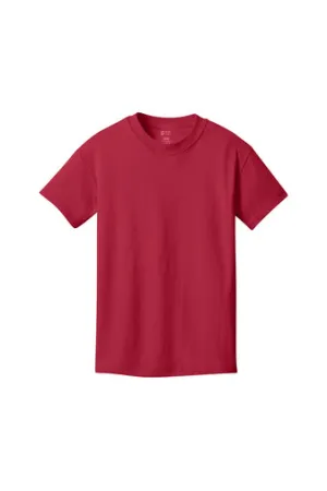 Port & Company Youth Core Cotton Tee - Red