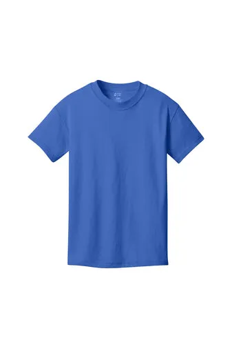 Port & Company Youth Core Cotton Tee - Royal Blue