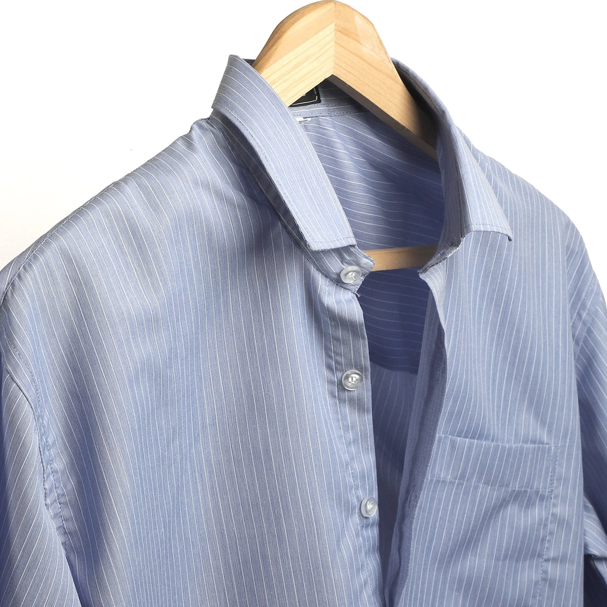 Prestige Blue Striped Cotton Shirt