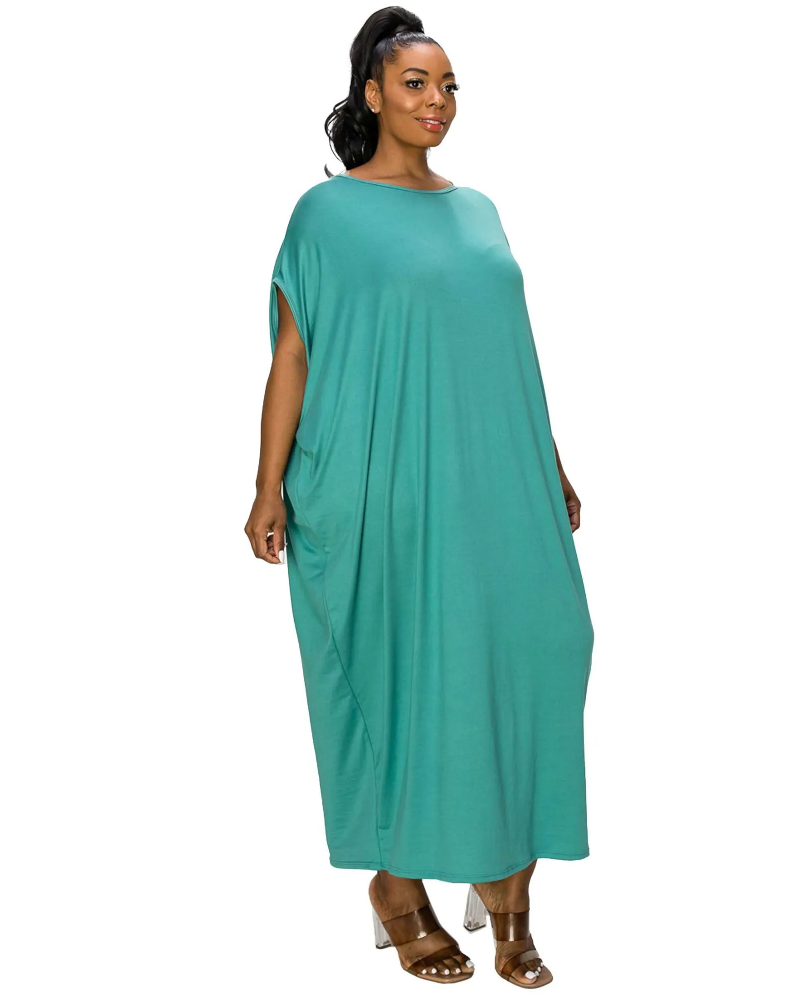Sasha Kaftan Dress | Jade Dusty