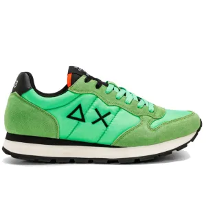 Scarpe Uomo Sun68 Sneakers Tom Solid Nylon Verde Fluo - Z32101