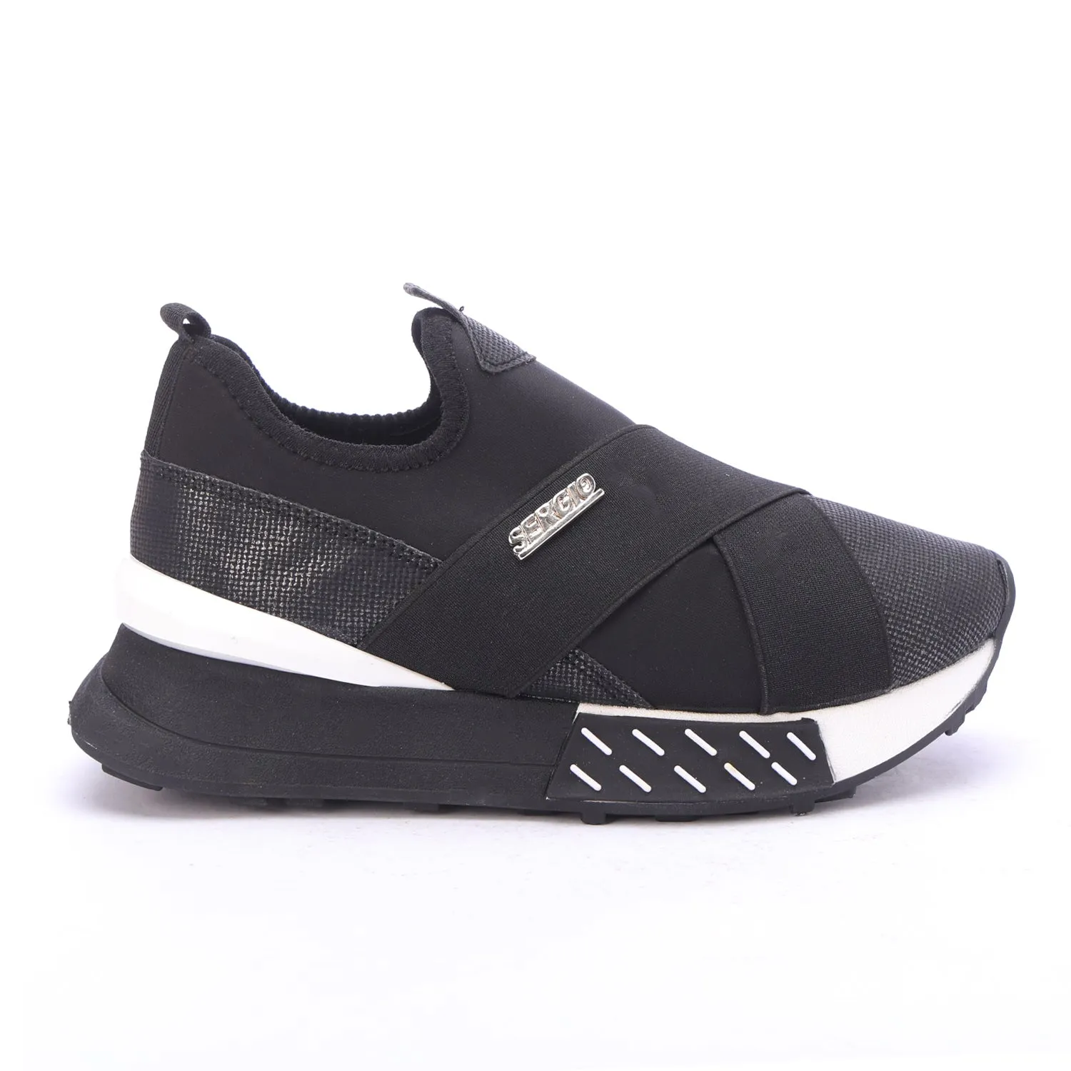 SERGIO Slip-On Sneakers-Black