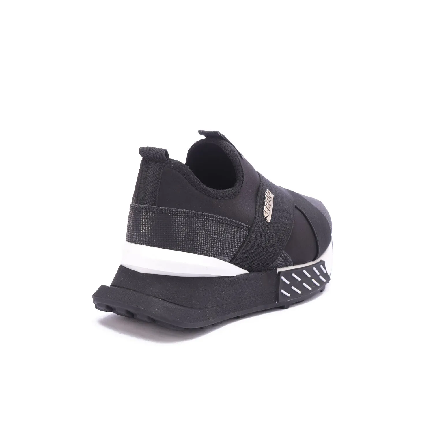 SERGIO Slip-On Sneakers-Black
