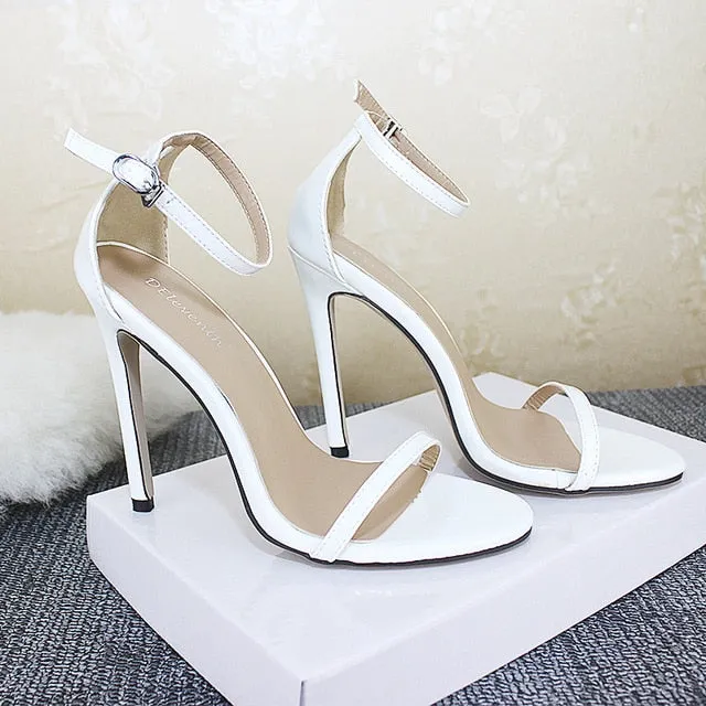 Sexy High Heels Women Shoes Stiletto Heels 11 Cm Women Heels Sandals Buckle Ladies Shoes Women Pumps Comfort Heeled Shoes 2021