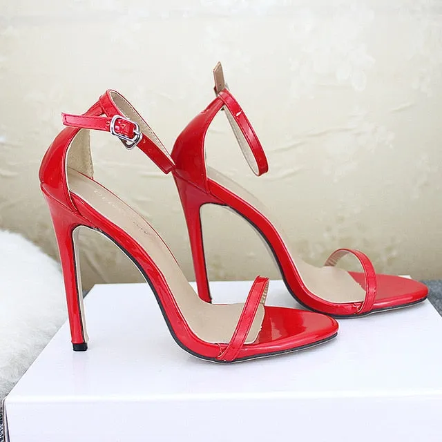 Sexy High Heels Women Shoes Stiletto Heels 11 Cm Women Heels Sandals Buckle Ladies Shoes Women Pumps Comfort Heeled Shoes 2021
