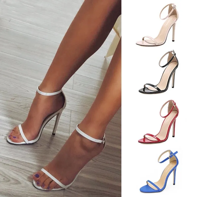 Sexy High Heels Women Shoes Stiletto Heels 11 Cm Women Heels Sandals Buckle Ladies Shoes Women Pumps Comfort Heeled Shoes 2021