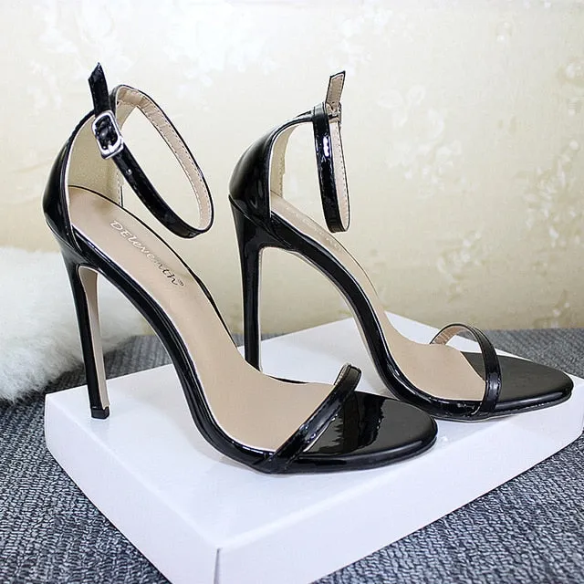 Sexy High Heels Women Shoes Stiletto Heels 11 Cm Women Heels Sandals Buckle Ladies Shoes Women Pumps Comfort Heeled Shoes 2021