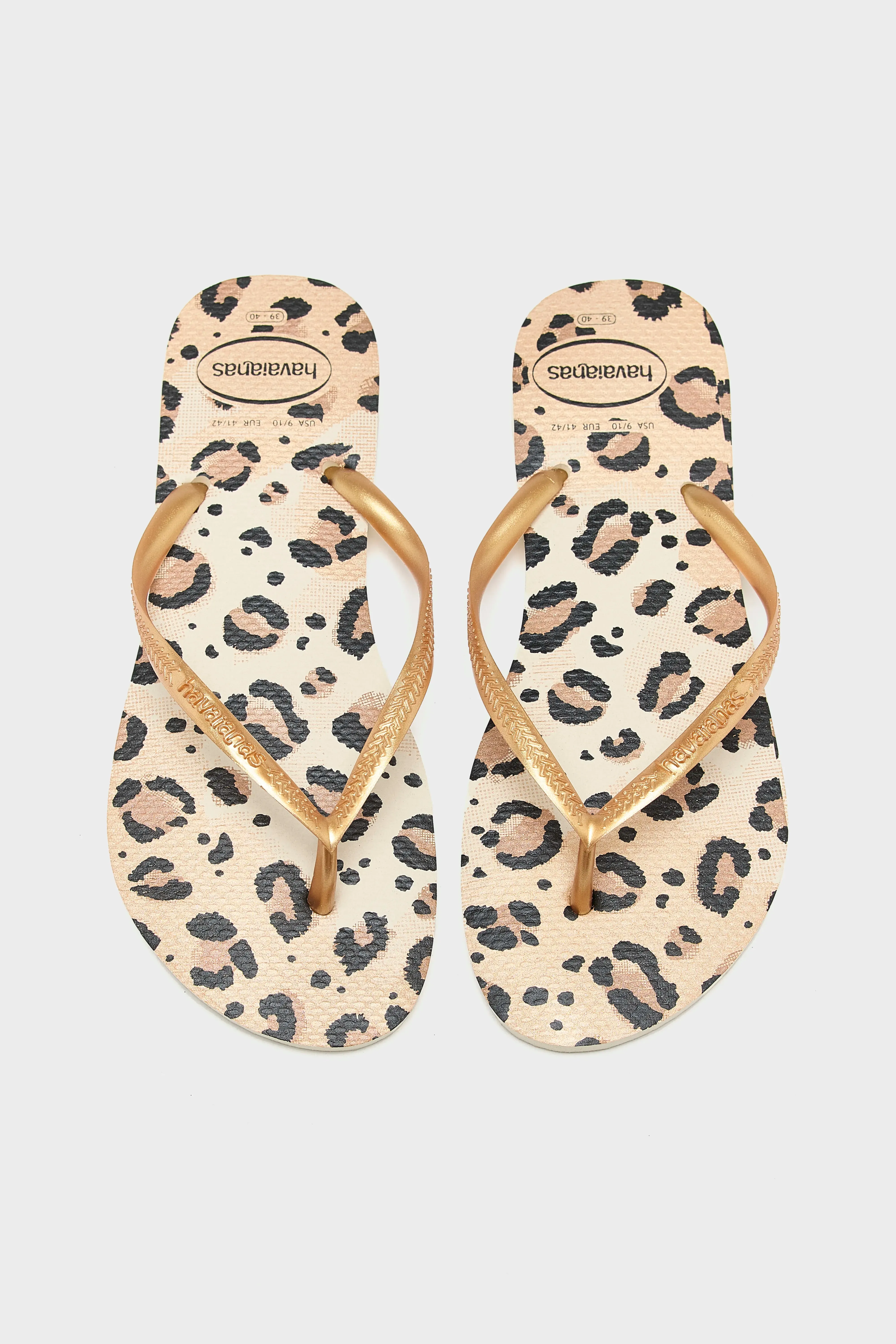 Slim Anamals Flip Flops for Women  (251 / W / BROWN)