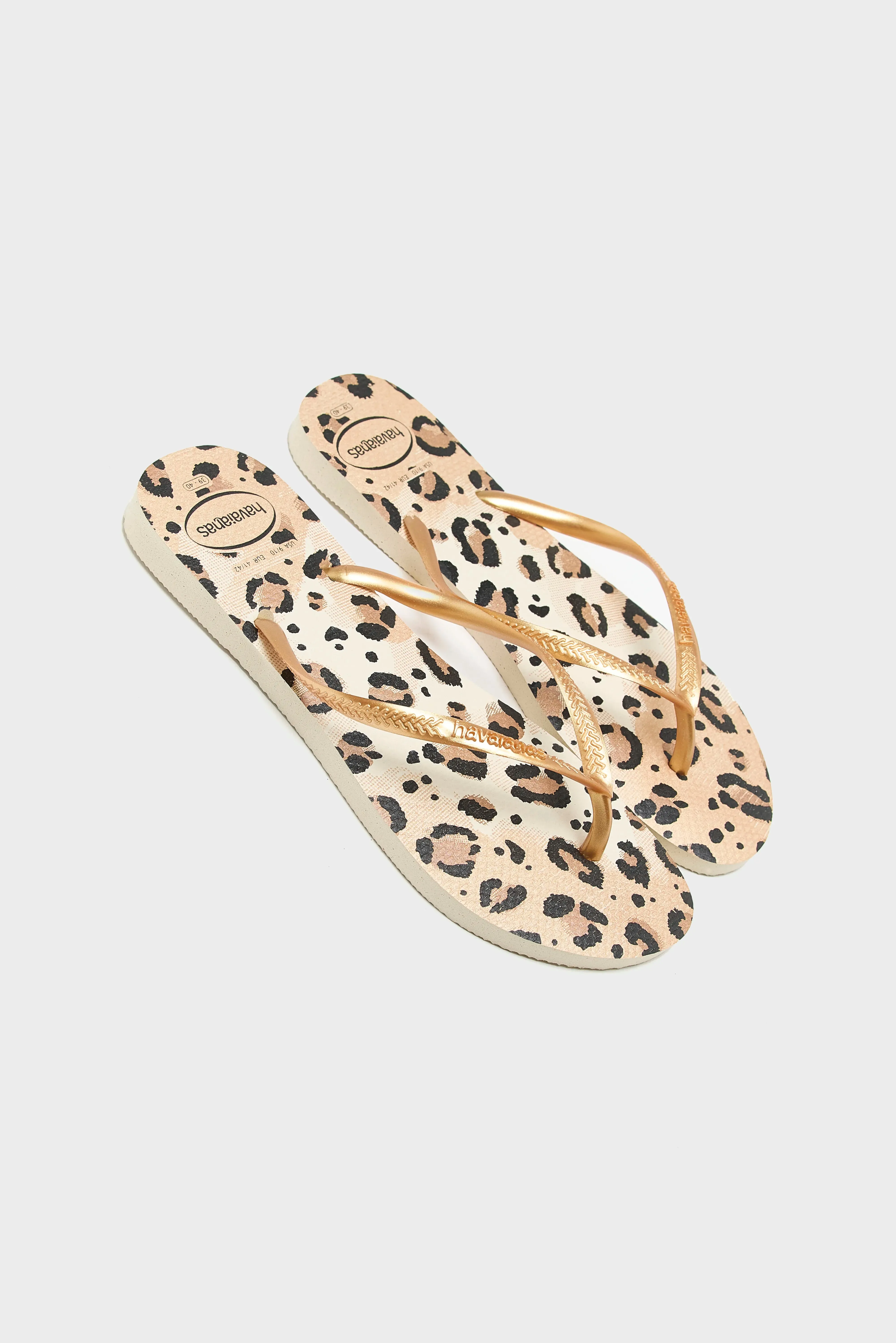 Slim Anamals Flip Flops for Women  (251 / W / BROWN)