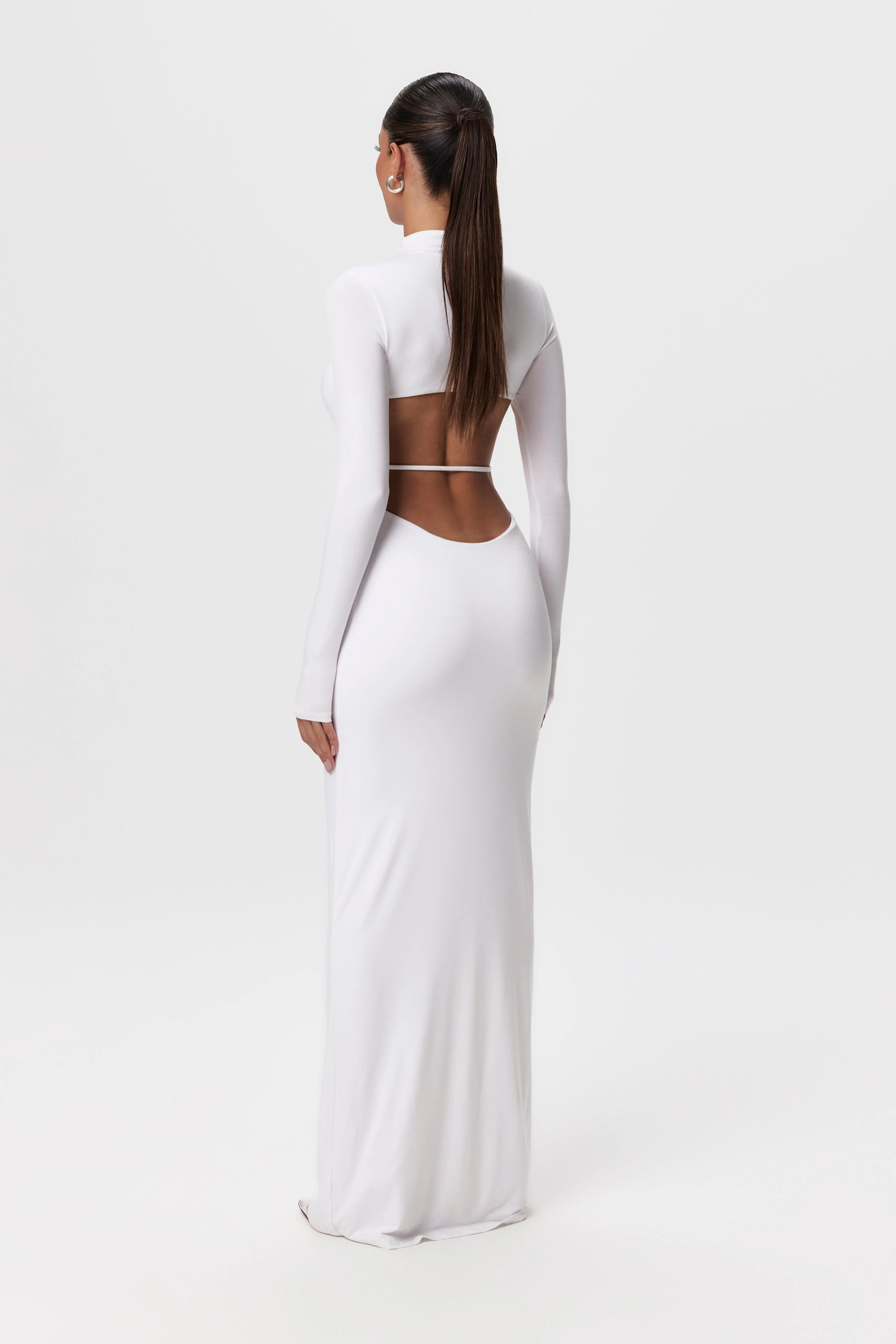 Smooth Back Cut Out Maxi Dress