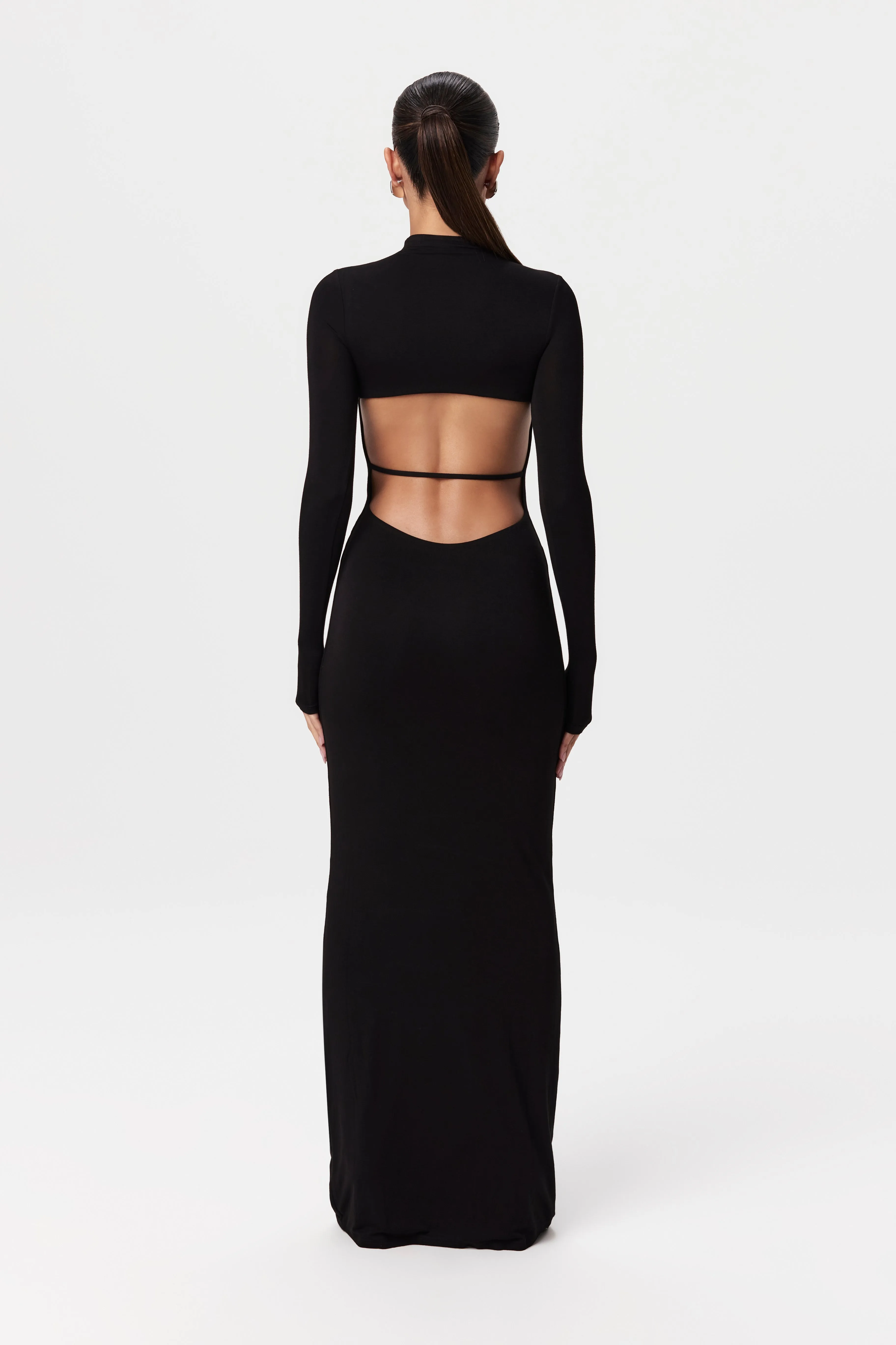 Smooth Back Cut Out Maxi Dress