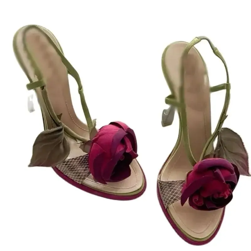 Snakeskin Buckle Sandals