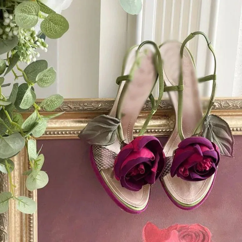 Snakeskin Buckle Sandals