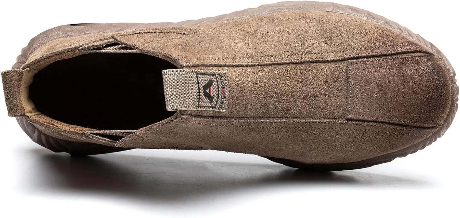 Steel Toe Shoes for Men Welding Mens Work Shoes Slip On Comfortable Safety Composite Toe Construction Boots