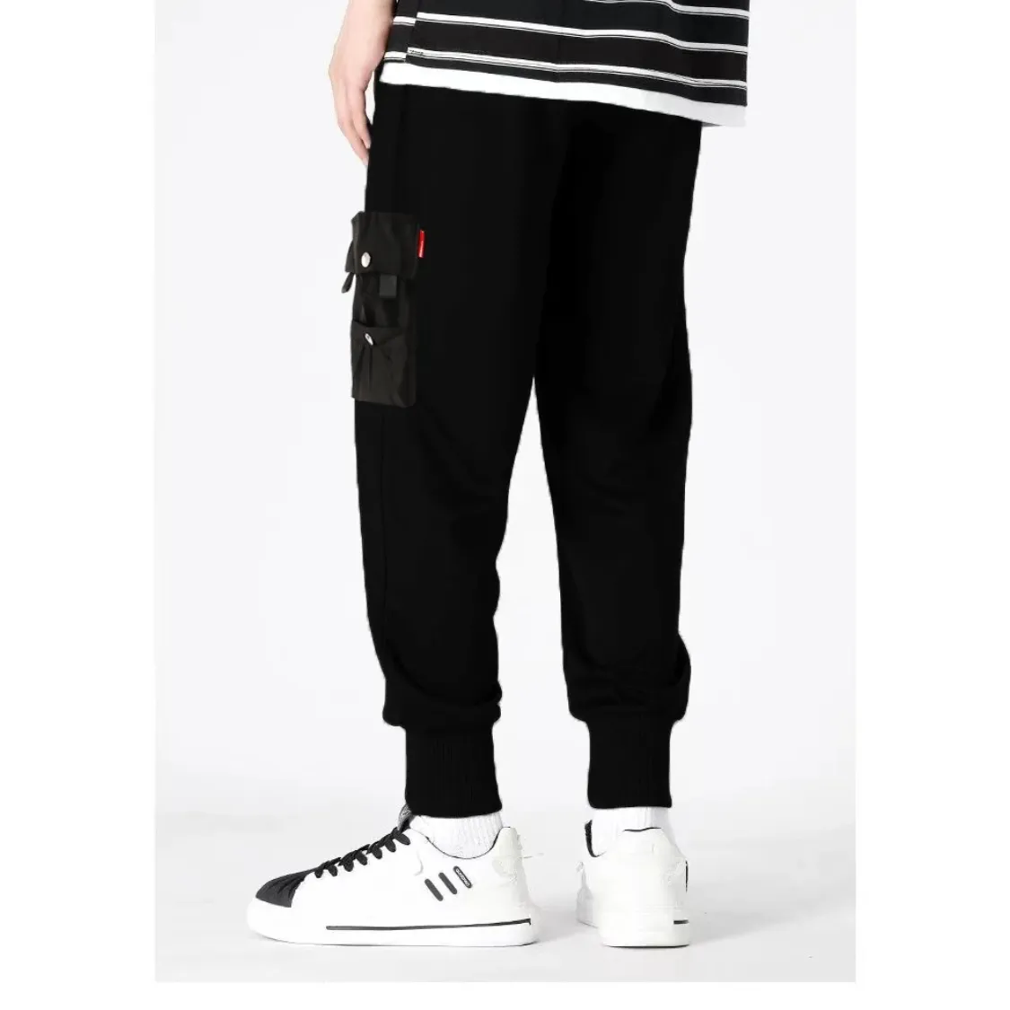 Stoergo - Cargo Broek Heren – Stijlvolle Joggingbroek met Zakken, Verstelbare Taille