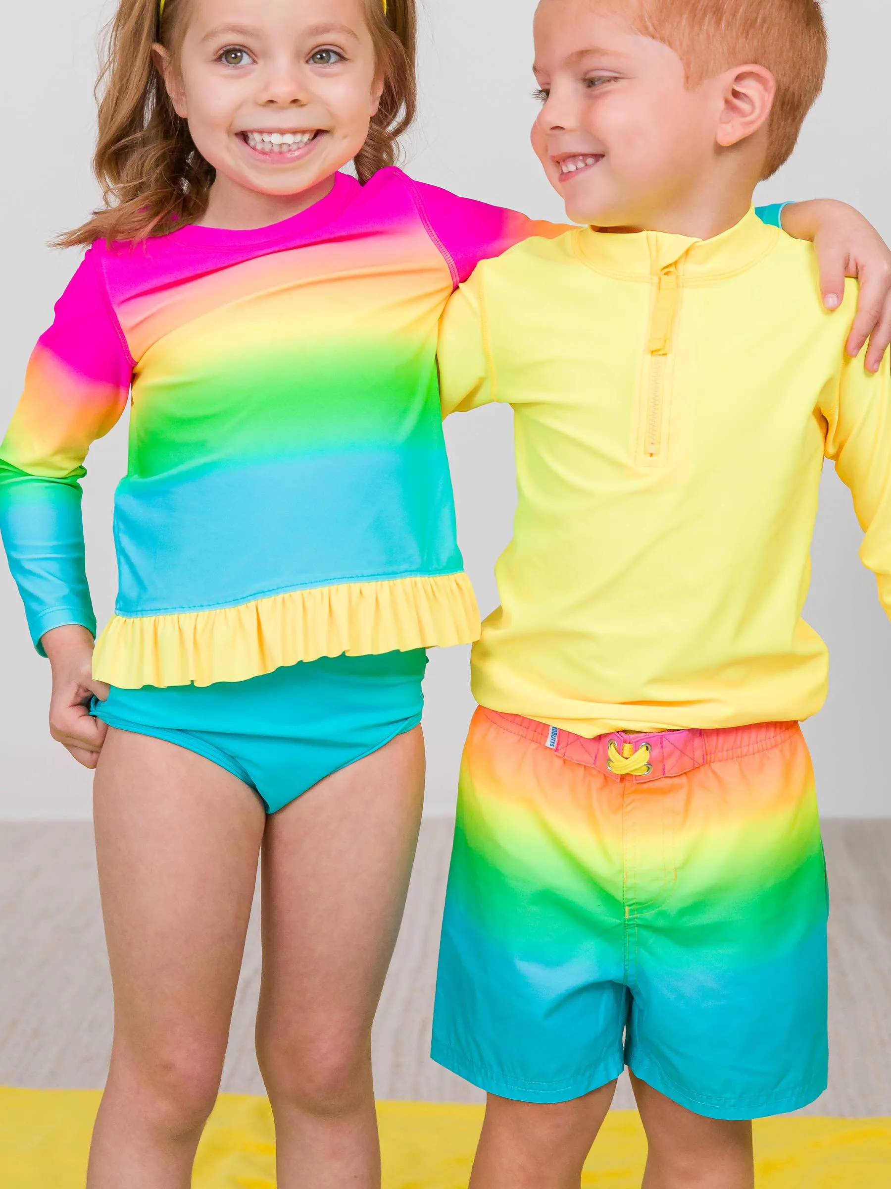 Swim Trunks - Neon Sunset