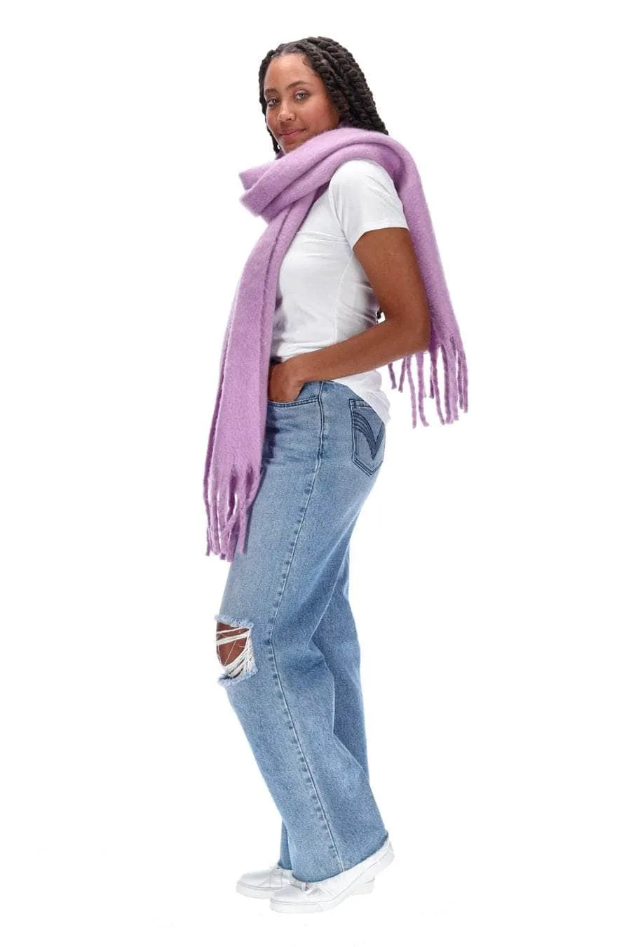 Tassel Scarf Lilac