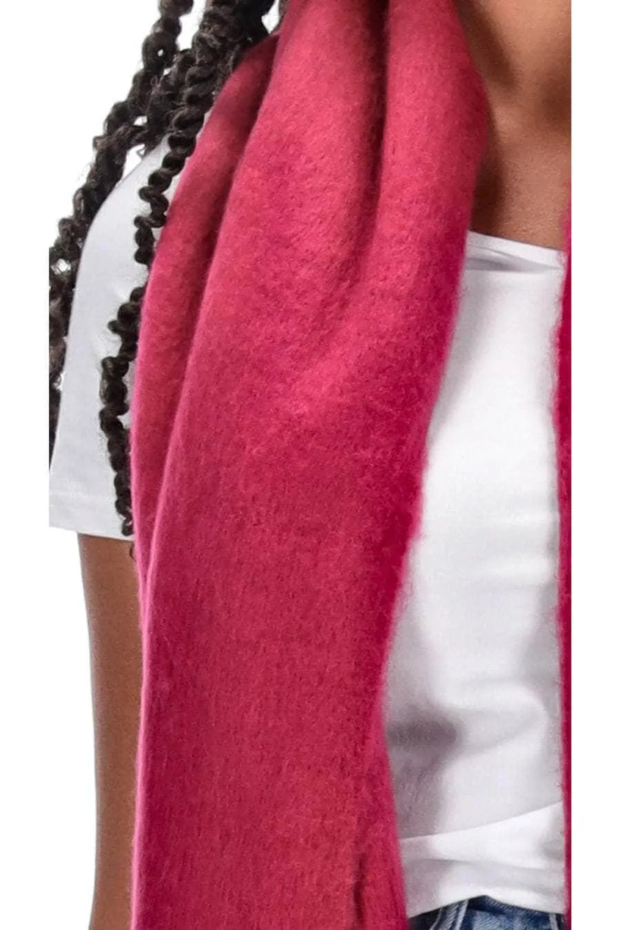 Tassel Scarf Magenta