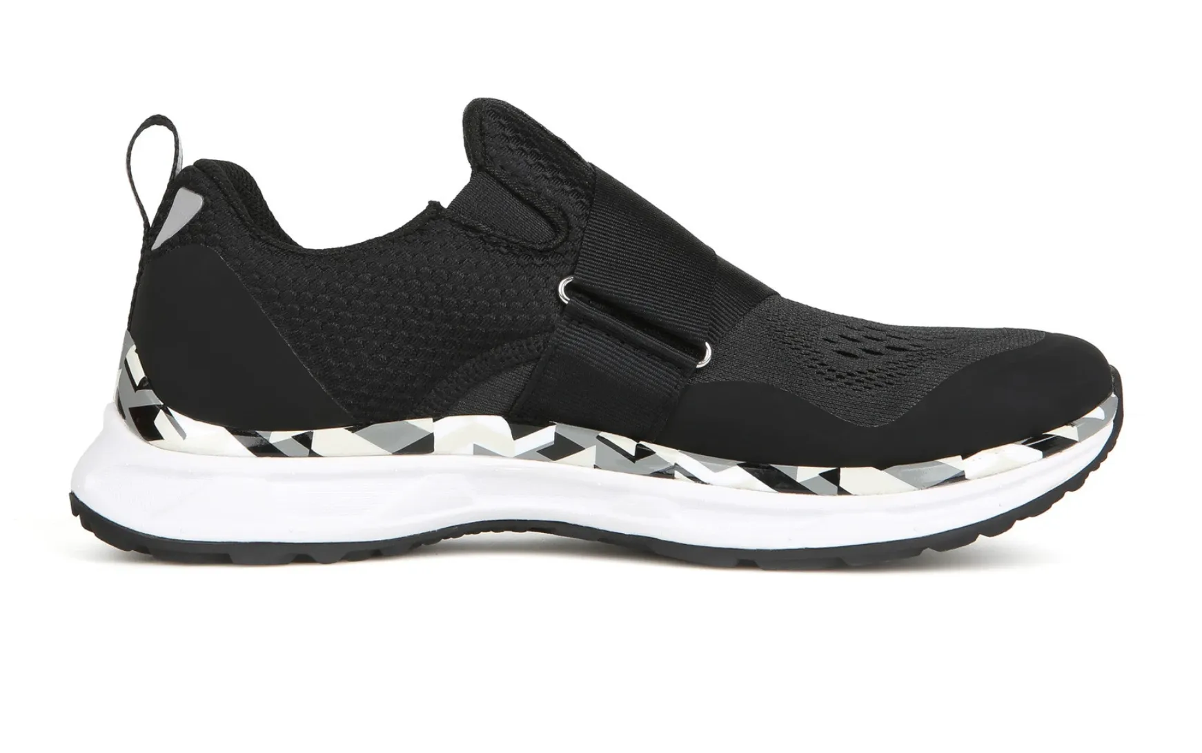 TIEM SLIPSTREAM - BLACK GEOMETRIC INDOOR AND OUTDOOR CYCLING SHOES