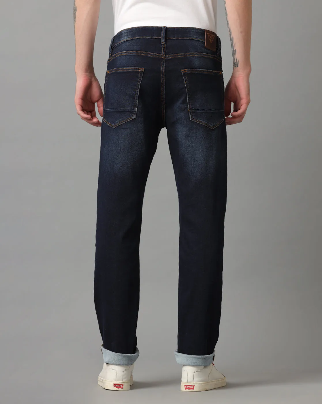 VOI JEANS MEN'S TRACK CROPPED SKINNY FIT JEANS