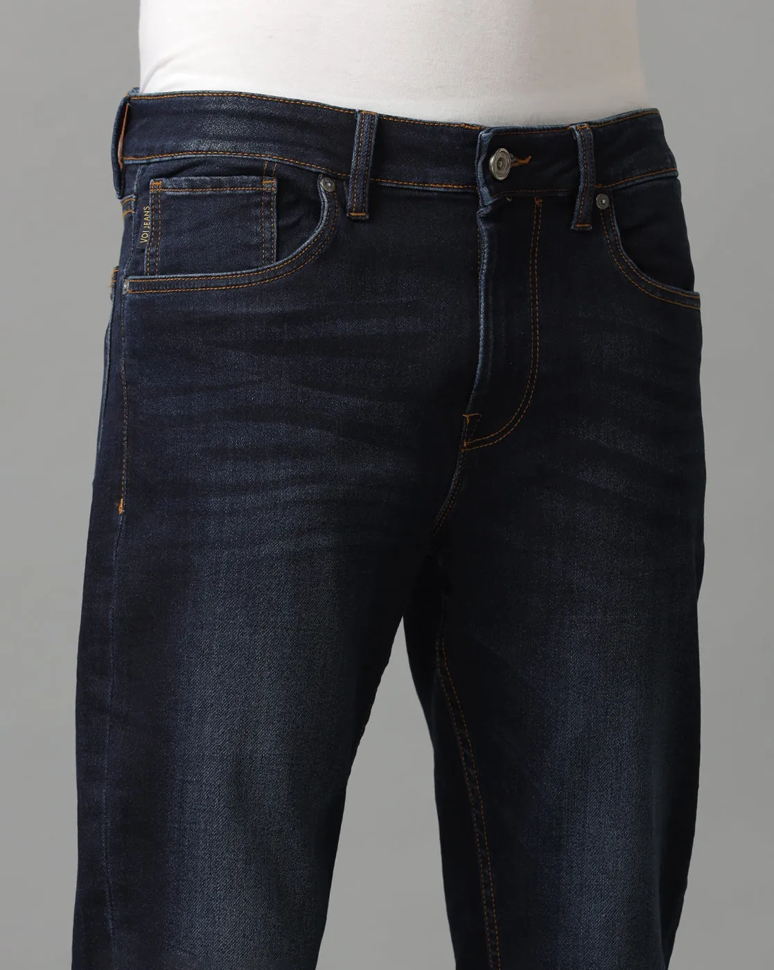 VOI JEANS MEN'S TRACK CROPPED SKINNY FIT JEANS