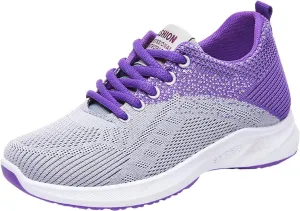 Women's Walking Sock Shoes Elastic Knit Lightweight Womens Tennis Shoes Wide Width Casual Shoes Black Platform Sneaker White Tennis Shoe Cross Trainer Shoe