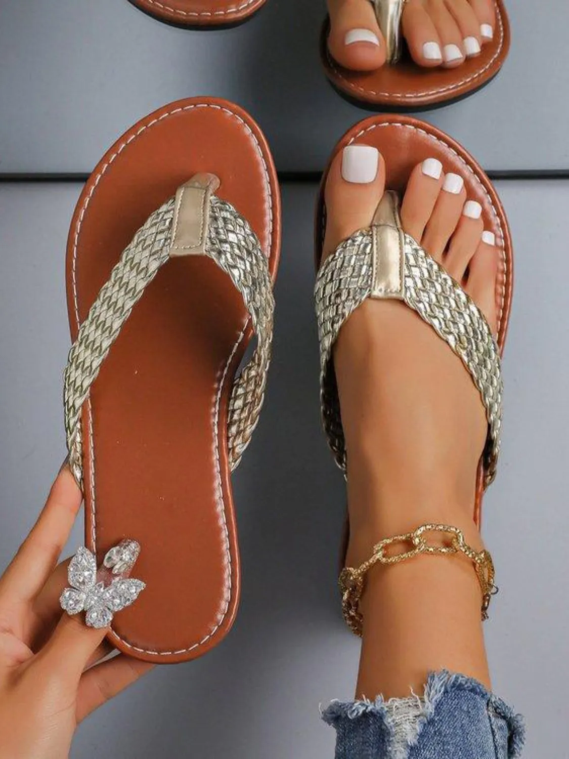 Woven Flip Flops