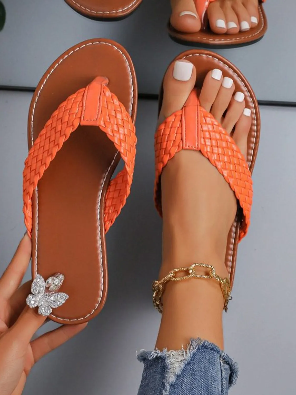 Woven Flip Flops