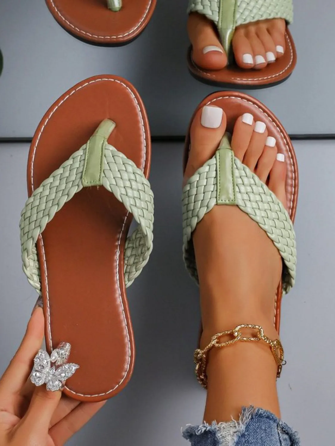 Woven Flip Flops